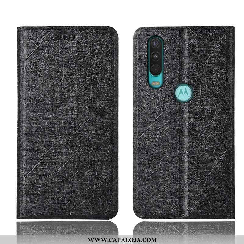 Capa Motorola One Action Protetoras Cover Capas Preto, Motorola One Action Couro Online