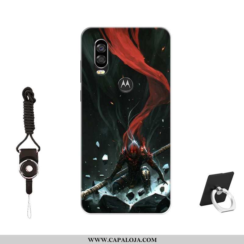 Capa Motorola One Vision Silicone Customizadas Cases Protetoras Preto, Capas Motorola One Vision Ten