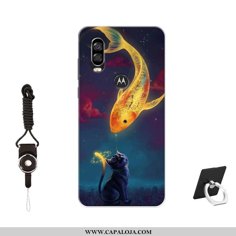 Capa Motorola One Vision Silicone Customizadas Cases Protetoras Preto, Capas Motorola One Vision Ten