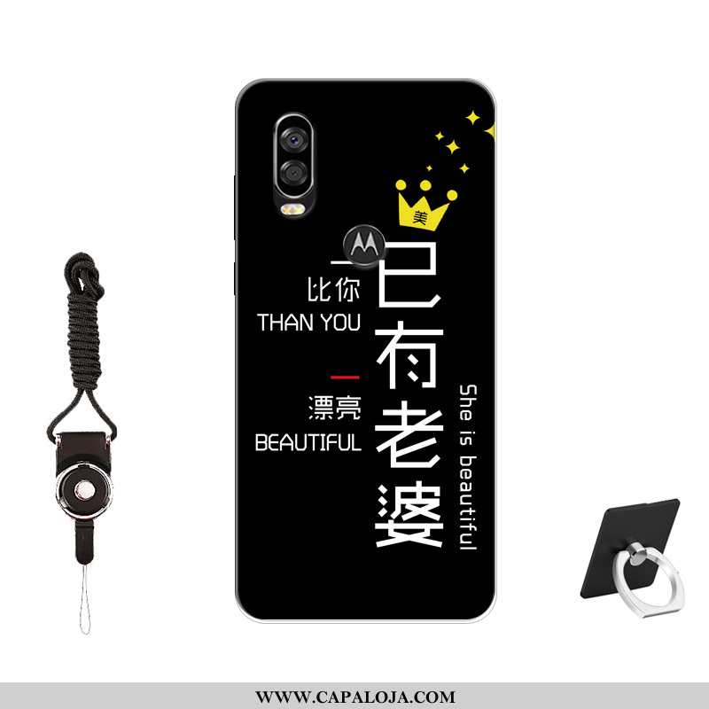 Capa Motorola One Vision Silicone Customizadas Cases Protetoras Preto, Capas Motorola One Vision Ten