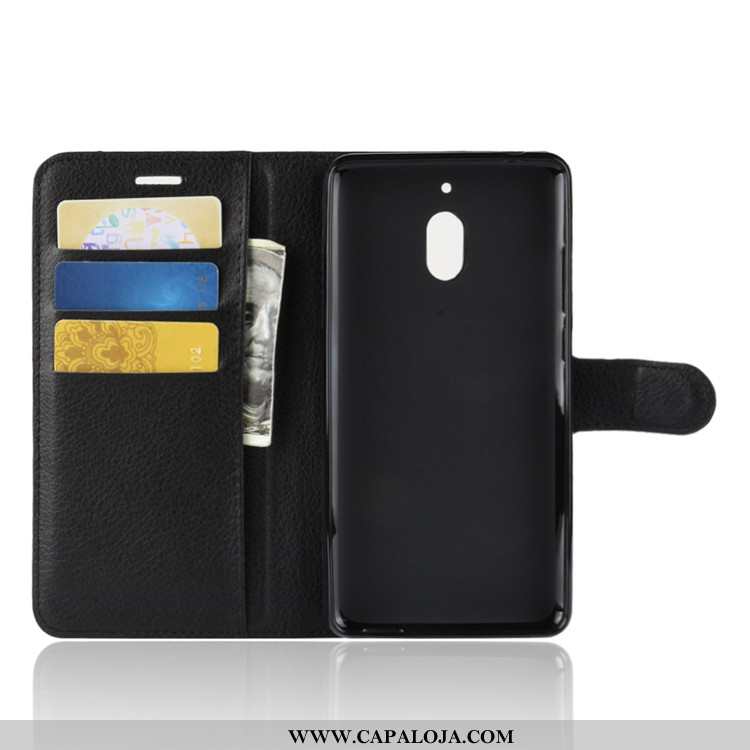 Capa Nokia 2.1 Couro Feminino Antiqueda Preto, Capas Nokia 2.1 Protetoras Online