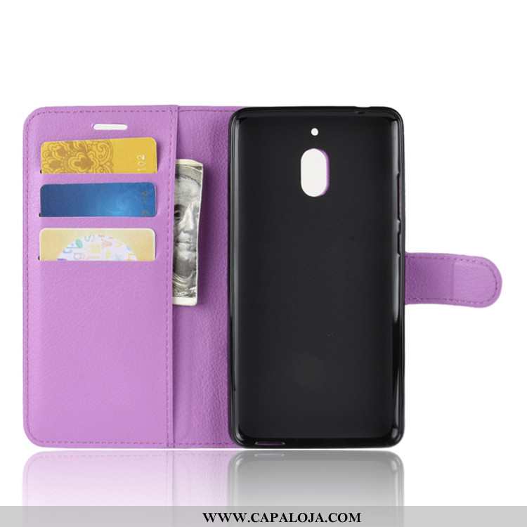 Capa Nokia 2.1 Couro Feminino Antiqueda Preto, Capas Nokia 2.1 Protetoras Online