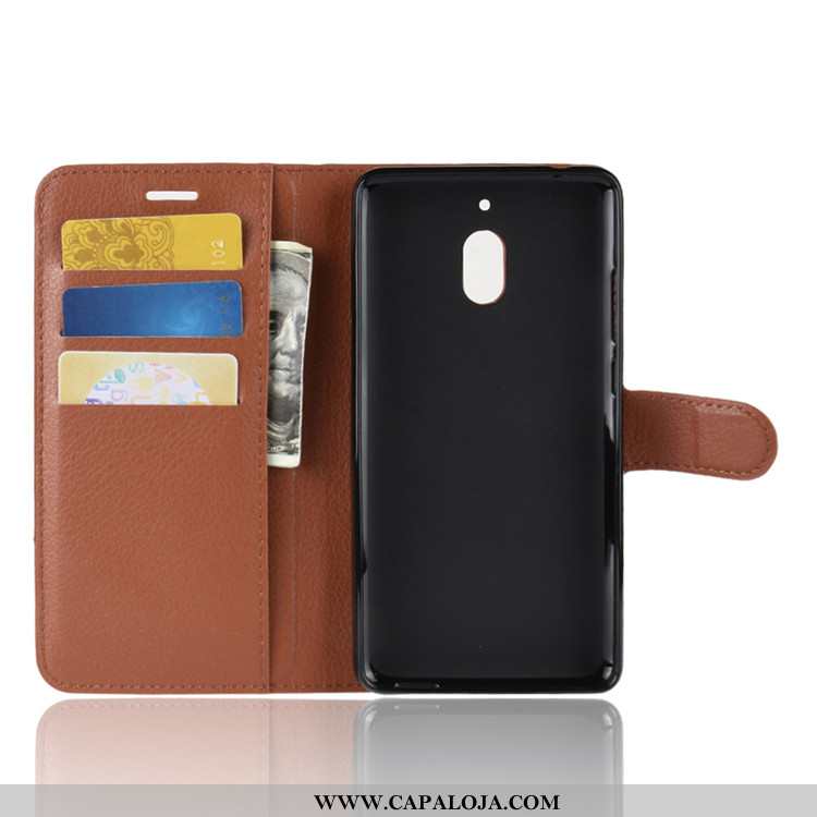 Capa Nokia 2.1 Couro Feminino Antiqueda Preto, Capas Nokia 2.1 Protetoras Online