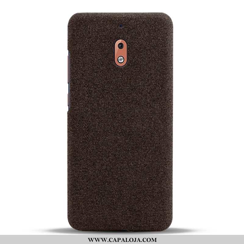 Capa Nokia 2.1 Slim Antiqueda Capas Tecido Cinza, Nokia 2.1 Protetoras Promoção