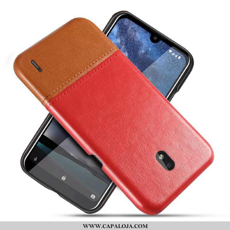 Capa Nokia 2.2 Couro Feminino Vermelha Vintage Vermelho, Capas Nokia 2.2 Protetoras Comprar