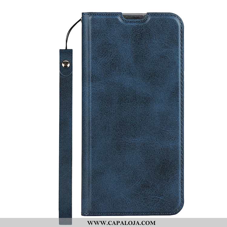 Capa Nokia 2.2 Couro Genuíno Antiqueda Cases Protetoras Azul, Capas Nokia 2.2 Couro Online