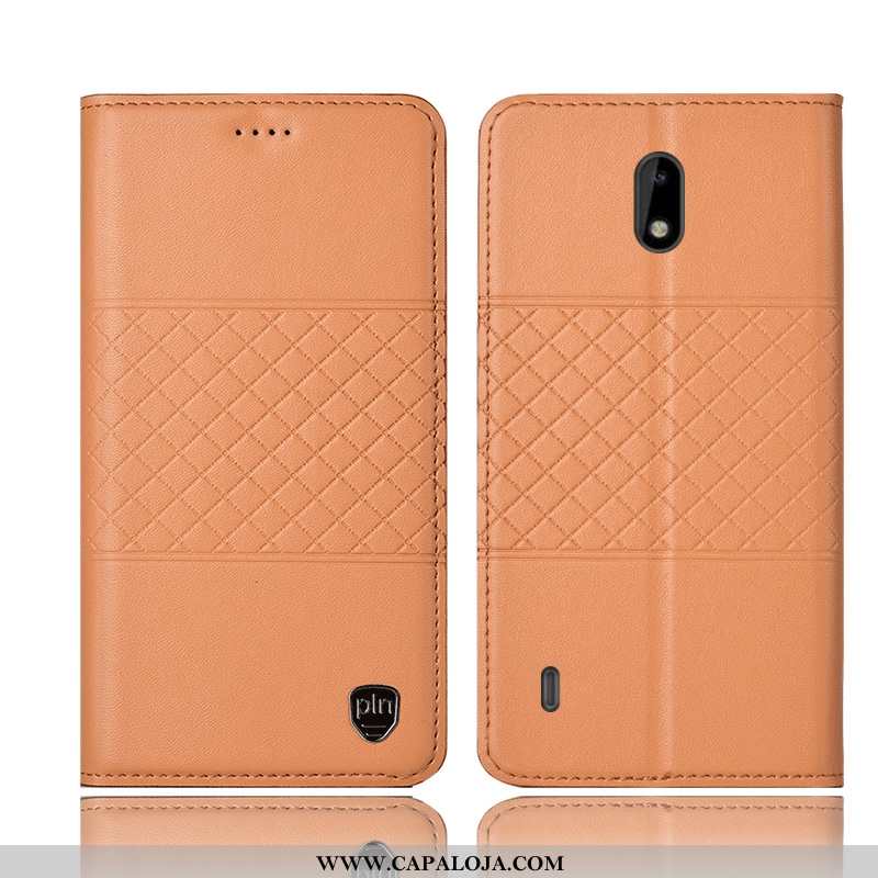 Capa Nokia 2.2 Couro Genuíno Telemóvel Amarelo Capas, Nokia 2.2 Protetoras Promoção