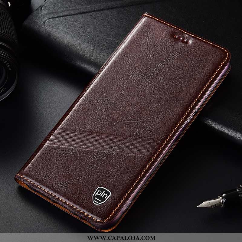 Capa Nokia 2.3 Couro Genuíno Preto Capas Antiqueda, Nokia 2.3 Protetoras Barato