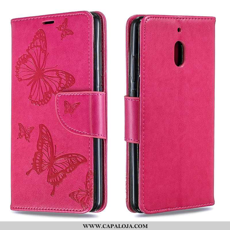 Capa Nokia 3.1 Cordao Feminino Protetoras Vermelha Vermelho, Capas Nokia 3.1 Couro Promoção