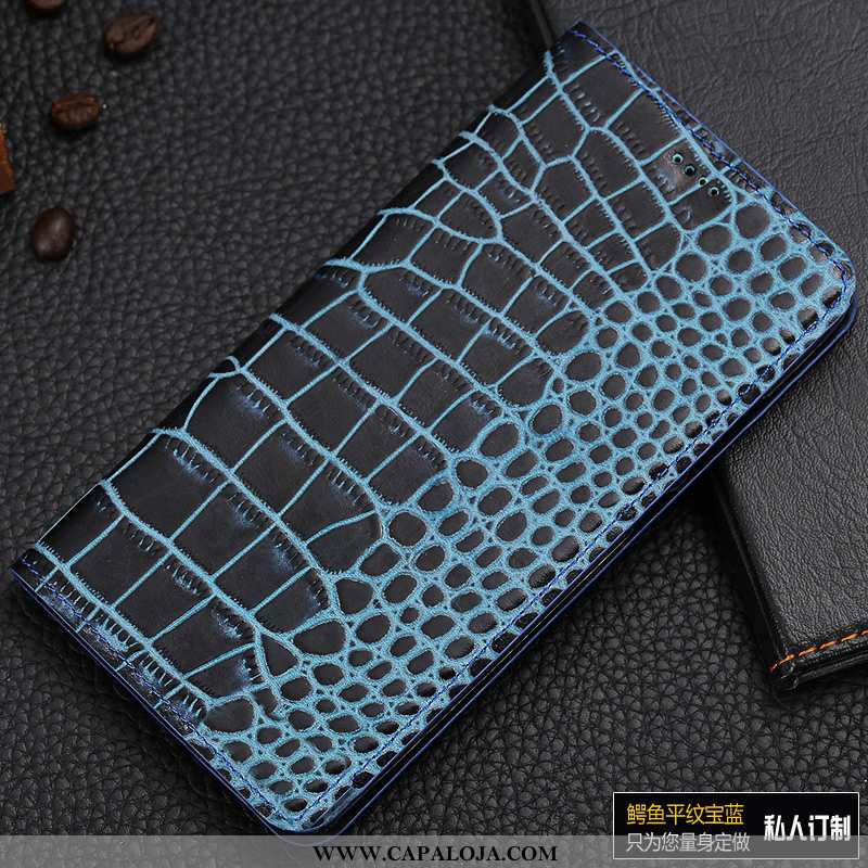 Capa Nokia 3.1 Couro Genuíno Telemóvel Azul Cases, Capas Nokia 3.1 Protetoras Comprar