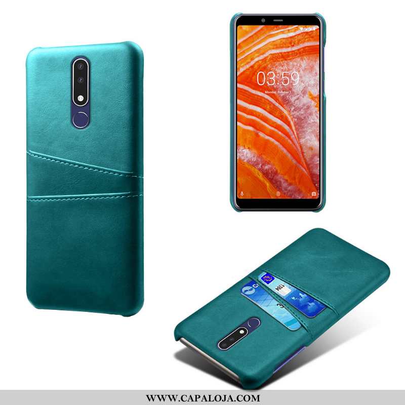 Capa Nokia 3.1 Plus Protetoras Capas Cases Dupla Castanho, Nokia 3.1 Plus Telemóvel Online