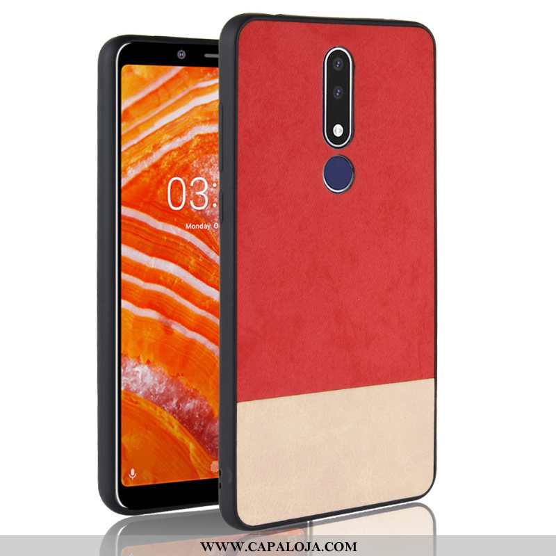 Capa Nokia 3.1 Plus Protetoras Completa Masculino Telemóvel Vermelho, Capas Nokia 3.1 Plus Colorbloc