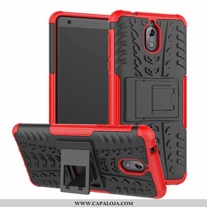 Capa Nokia 3.1 Protetoras Telemóvel Antiqueda Suporte Laranja, Capas Nokia 3.1 Silicone Venda