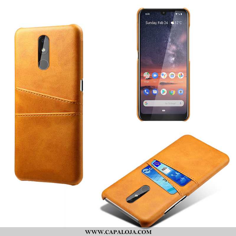 Capa Nokia 3.2 Couro Cases Vermelha Telemóvel Vermelho, Capas Nokia 3.2 Protetoras Baratas