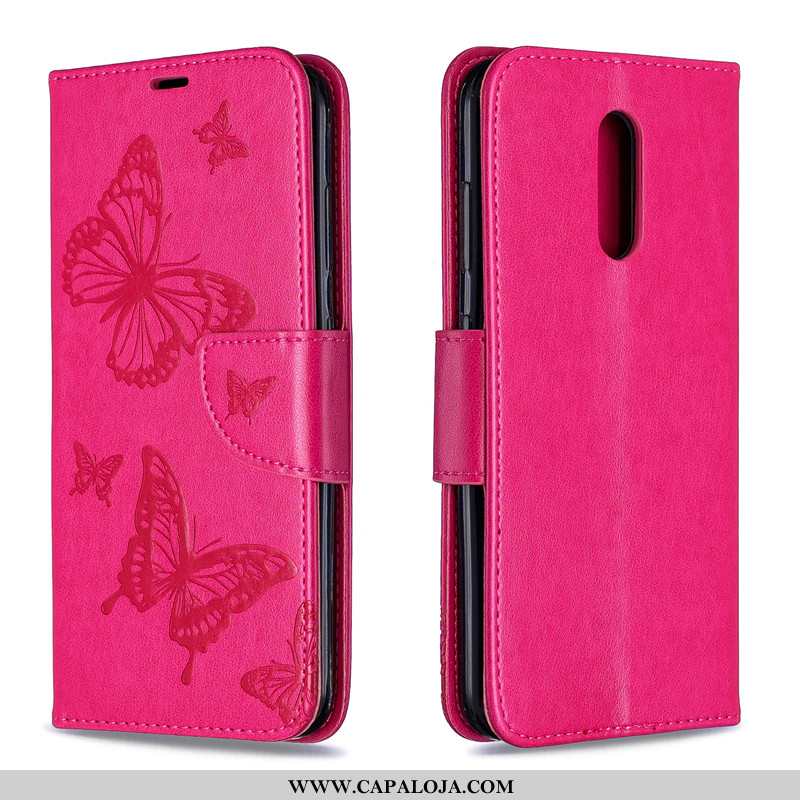 Capa Nokia 3.2 Couro Cordao Telemóvel Florais Vermelho, Capas Nokia 3.2 Protetoras Barato