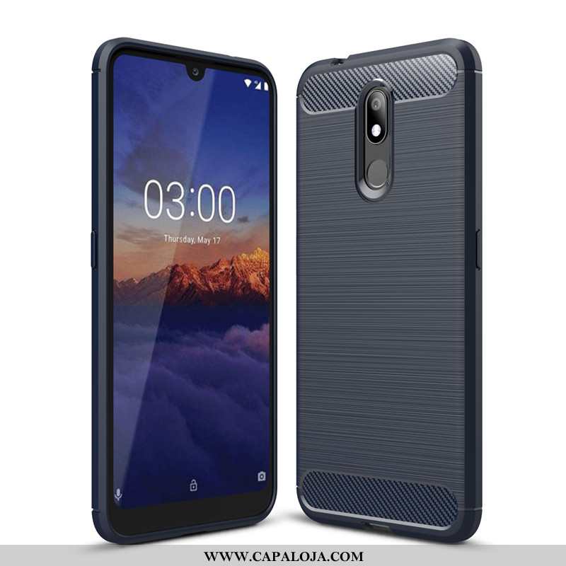 Capa Nokia 3.2 Silicone Capas Preto Fibra, Nokia 3.2 Soft Venda