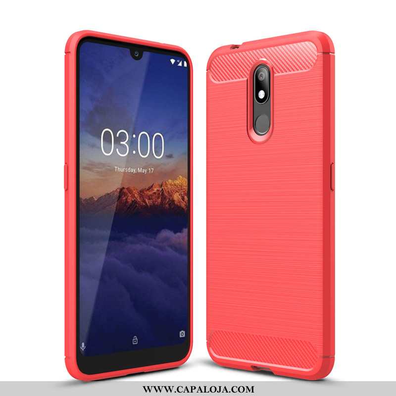 Capa Nokia 3.2 Silicone Capas Preto Fibra, Nokia 3.2 Soft Venda