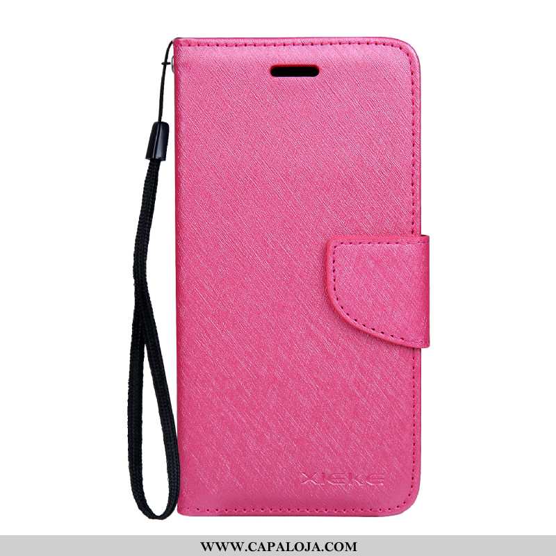 Capa Nokia 4.2 Couro Vermelha Cases Seda Rosa, Capas Nokia 4.2 Protetoras Baratas