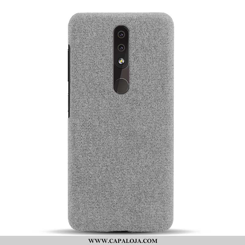 Capa Nokia 4.2 Slim Frente Telemóvel Cases Cinza, Capas Nokia 4.2 Protetoras Promoção