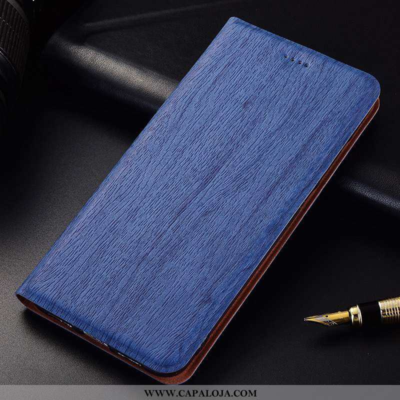 Capa Nokia 5.1 Couro Cases Cover Silicone Azul, Capas Nokia 5.1 Protetoras Baratas