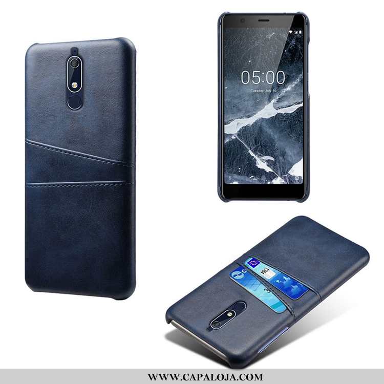 Capa Nokia 5.1 Personalizado Cases Vaca Telinha Castanho, Capas Nokia 5.1 Couro Baratos