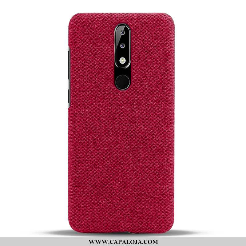 Capa Nokia 5.1 Plus Slim Telemóvel Cases Vermelha Vermelho, Capas Nokia 5.1 Plus Protetoras Baratas