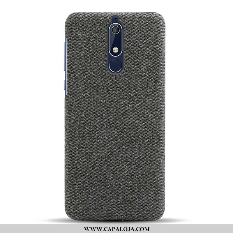 Capa Nokia 5.1 Protetoras Azul Escuro Pano Telemóvel, Capas Nokia 5.1 Slim Baratas