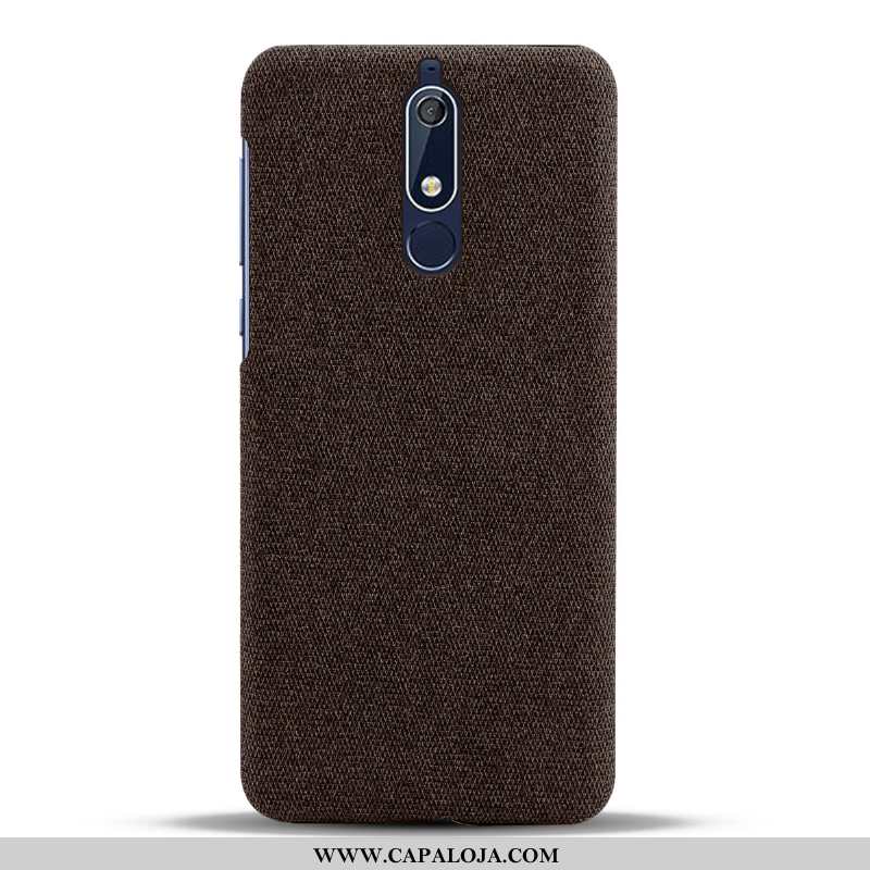 Capa Nokia 5.1 Protetoras Azul Escuro Pano Telemóvel, Capas Nokia 5.1 Slim Baratas