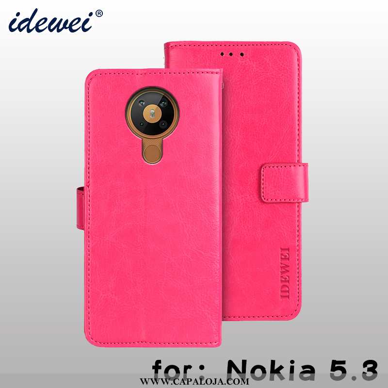 Capa Nokia 5.3 Carteira Cover Telemóvel Protetoras Castanho, Capas Nokia 5.3 Couro Venda