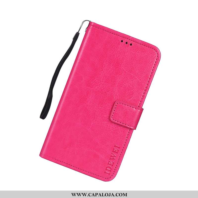 Capa Nokia 6.1 Criativas Telemóvel 2020 Couro Vermelho, Capas Nokia 6.1 Carteira Comprar