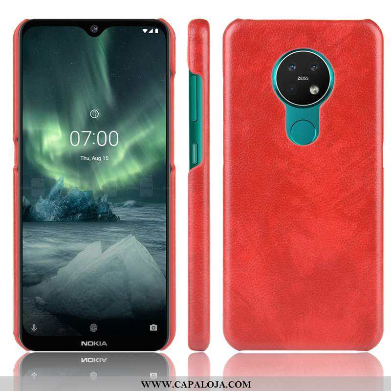 Capa Nokia 6.2 Couro Capas Marrom Antiderrapante Castanho, Nokia 6.2 Super Barato