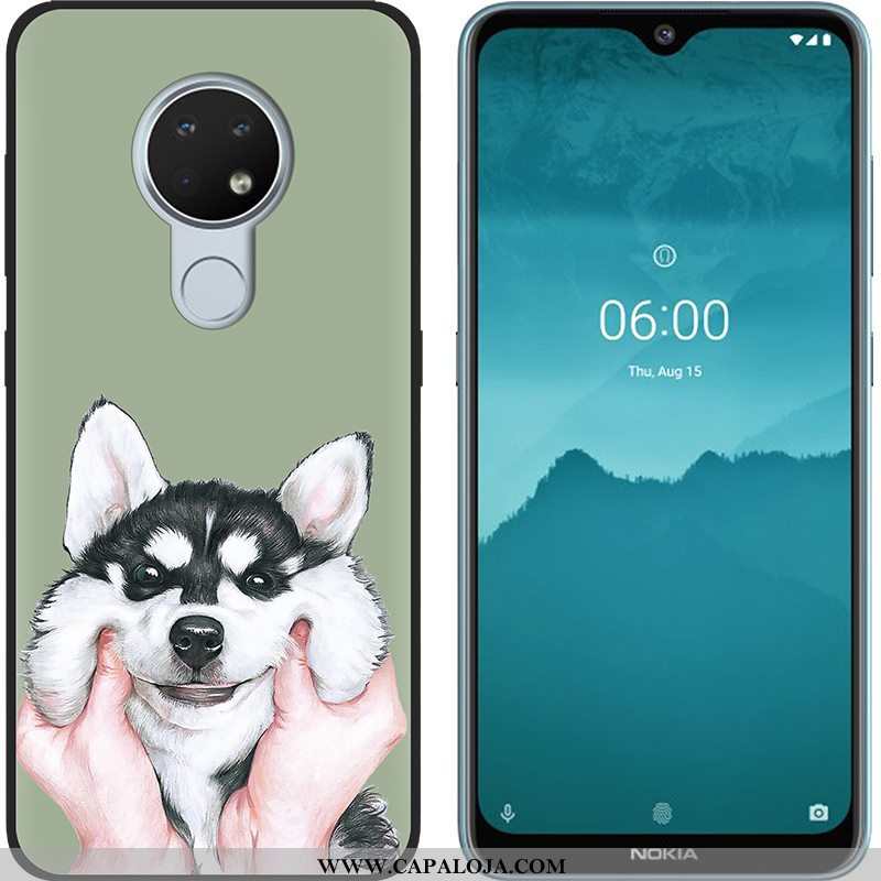 Capa Nokia 6.2 Tendencia Verde Criativas Pintado, Capas Nokia 6.2 Soft Promoção