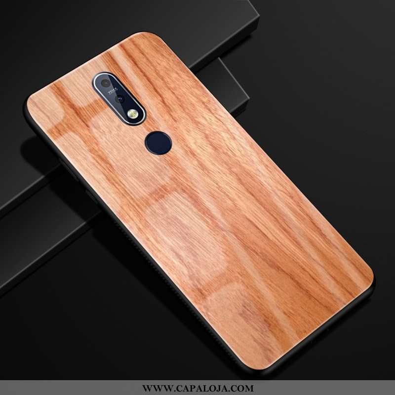 Capa Nokia 7.1 Vidro Antiqueda Protetoras Capas Castanho, Nokia 7.1 Criativas Baratas