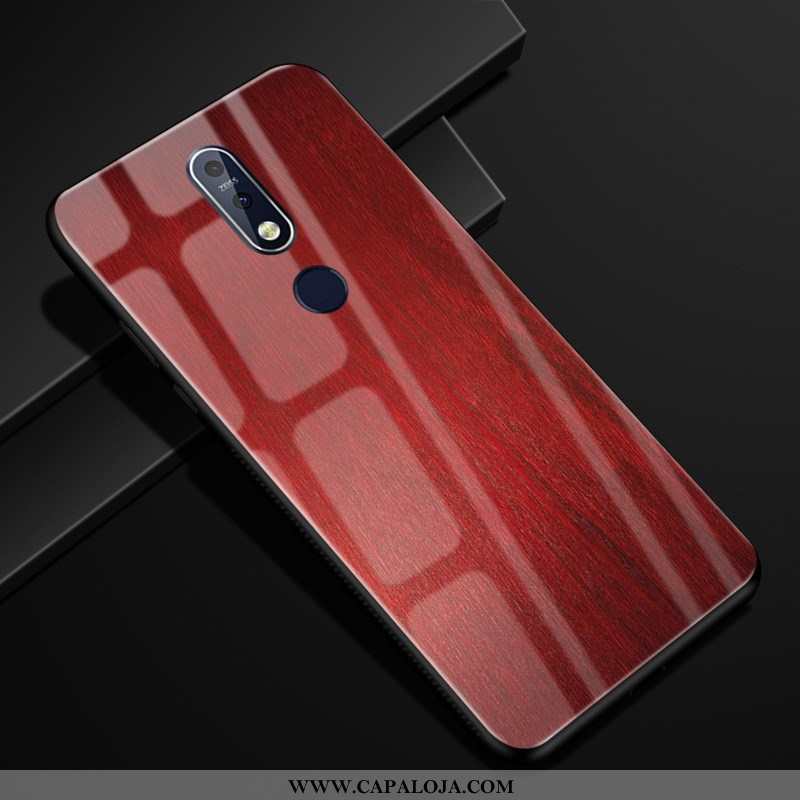 Capa Nokia 7.1 Vidro Antiqueda Protetoras Capas Castanho, Nokia 7.1 Criativas Baratas