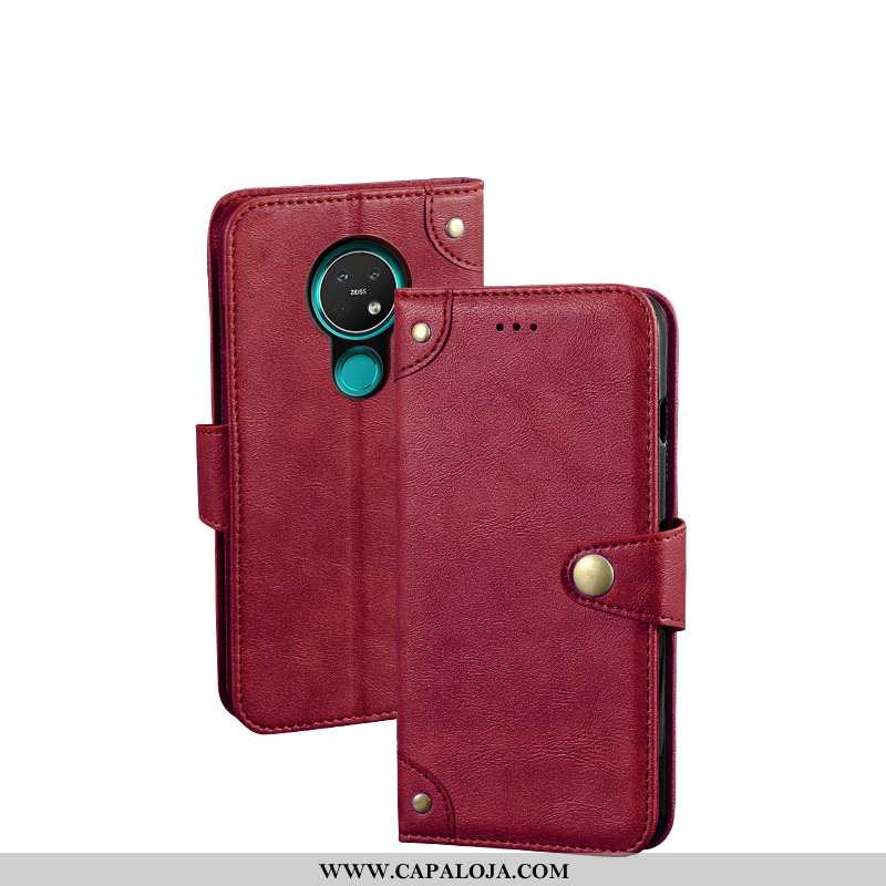 Capa Nokia 7.2 Couro Cover Cases Carteira Preto, Capas Nokia 7.2 Protetoras Comprar