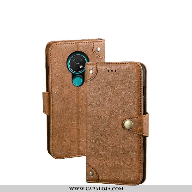 Capa Nokia 7.2 Couro Cover Cases Carteira Preto, Capas Nokia 7.2 Protetoras Comprar