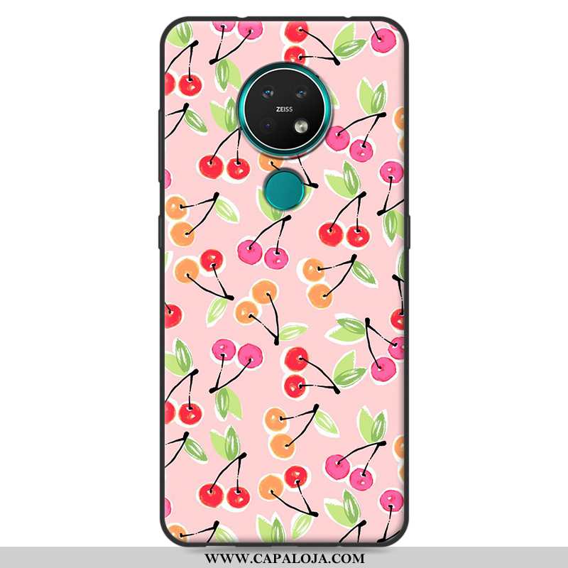 Capa Nokia 7.2 Criativas Fosco Feminino Telemóvel Rosa, Capas Nokia 7.2 Retro Baratas