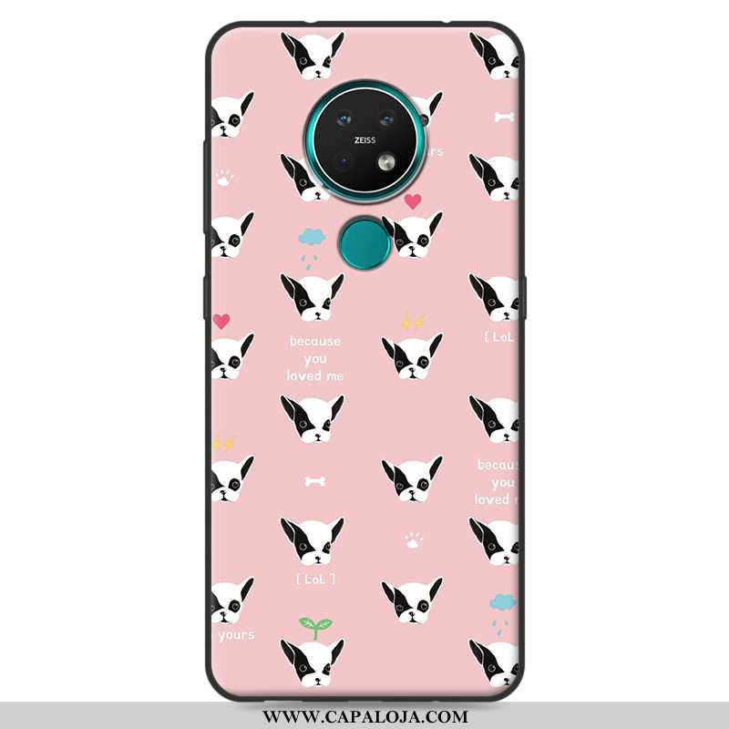 Capa Nokia 7.2 Fofas Telemóvel Capas Feminino Bege, Nokia 7.2 Soft Barato