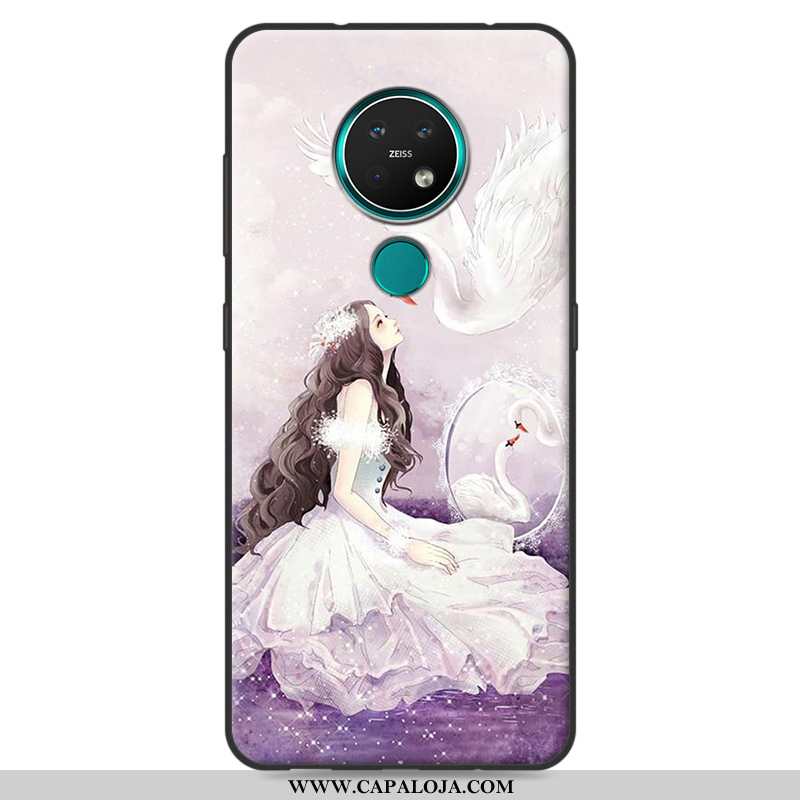 Capa Nokia 7.2 Fofas Telemóvel Capas Feminino Bege, Nokia 7.2 Soft Barato