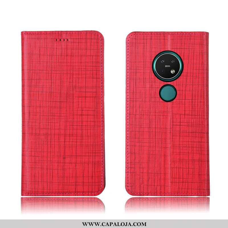 Capa Nokia 7.2 Soft Completa Telemóvel Couro Legitimo Preto, Capas Nokia 7.2 Protetoras Venda