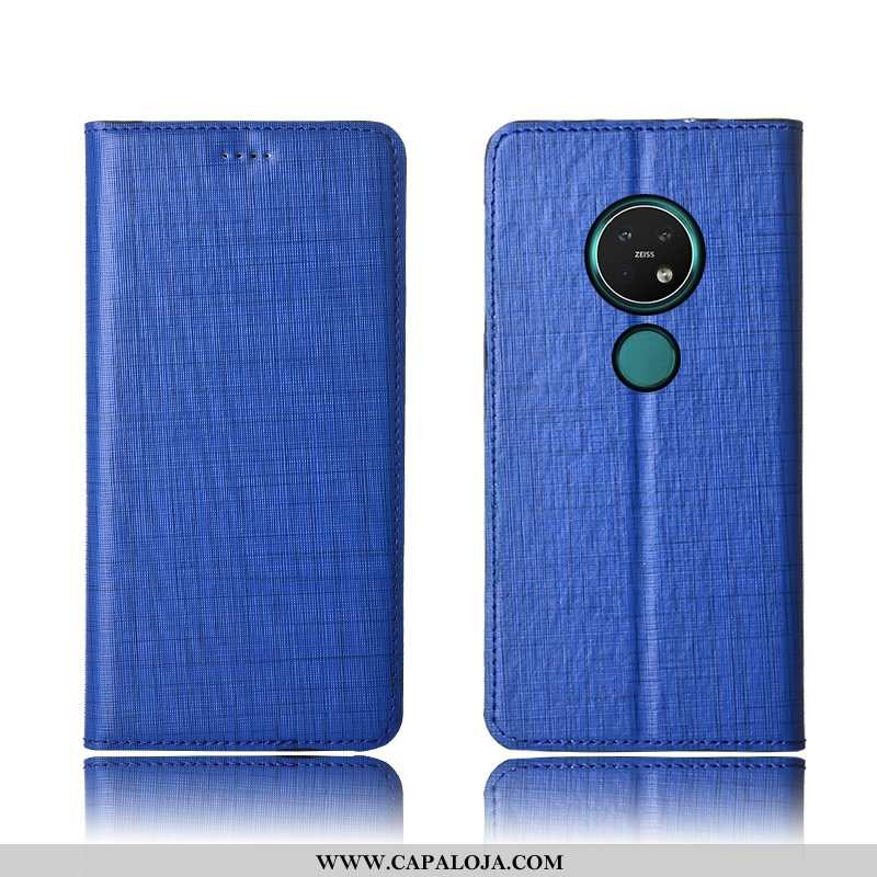 Capa Nokia 7.2 Soft Completa Telemóvel Couro Legitimo Preto, Capas Nokia 7.2 Protetoras Venda