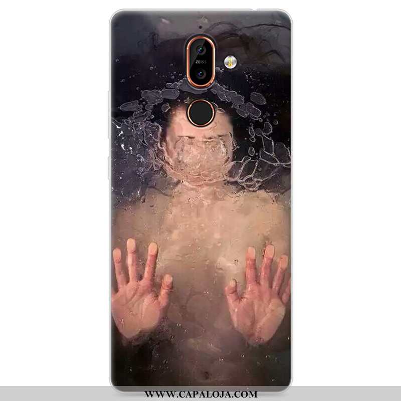 Capa Nokia 7 Plus Silicone Capas Telemóvel Masculino Amarelo, Nokia 7 Plus Criativas Online