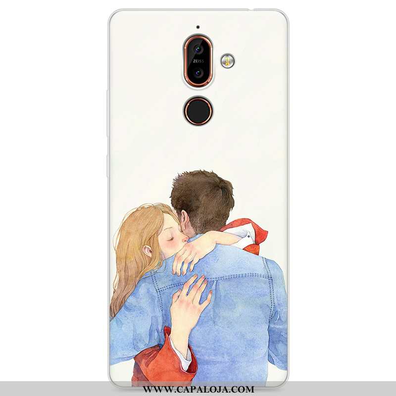 Capa Nokia 7 Plus Soft Telemóvel Masculino Cola Azul, Capas Nokia 7 Plus Protetoras Baratos