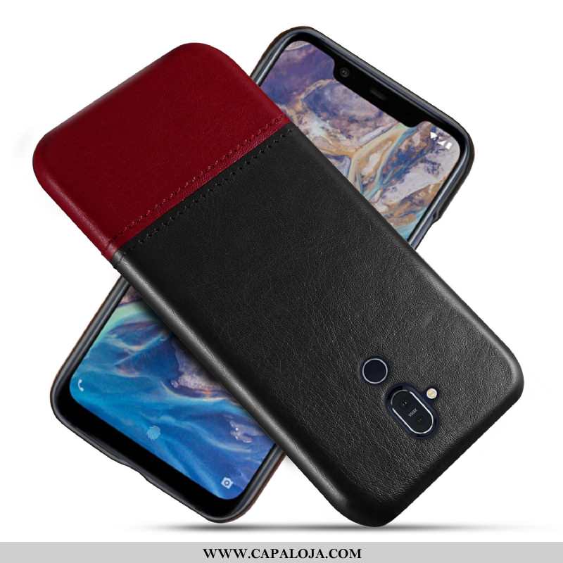 Capa Nokia 8.1 Personalizada Cases Capas Antiqueda Castanho, Nokia 8.1 Couro Baratos