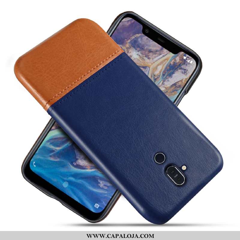 Capa Nokia 8.1 Personalizada Cases Capas Antiqueda Castanho, Nokia 8.1 Couro Baratos