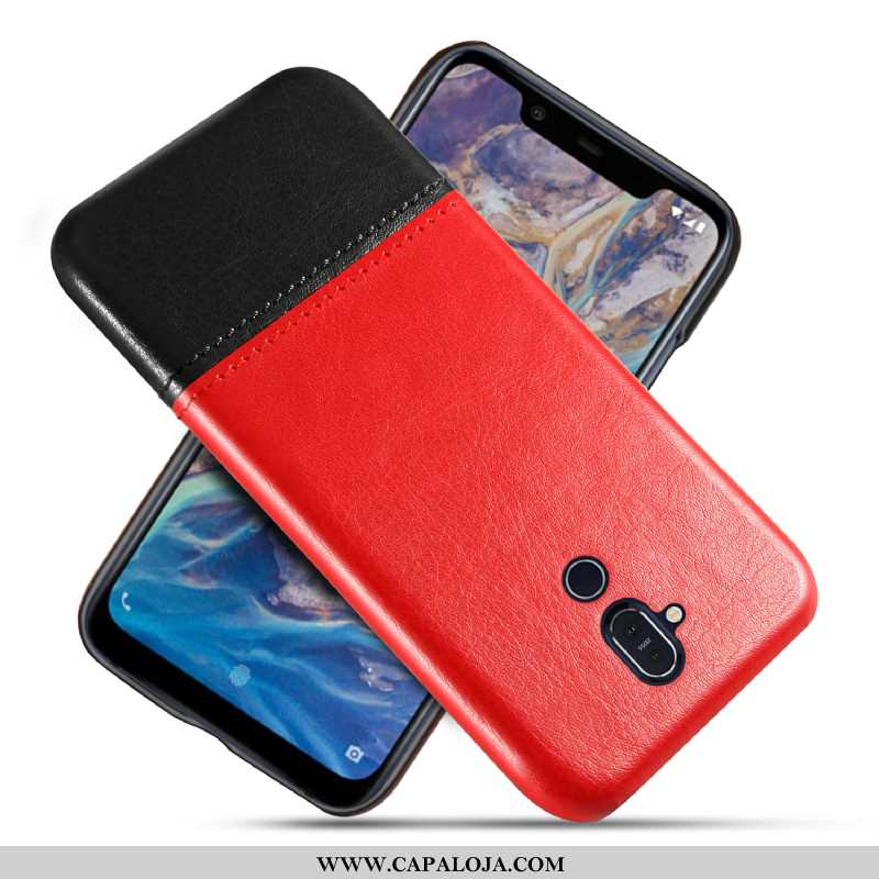 Capa Nokia 8.1 Personalizada Cases Capas Antiqueda Castanho, Nokia 8.1 Couro Baratos