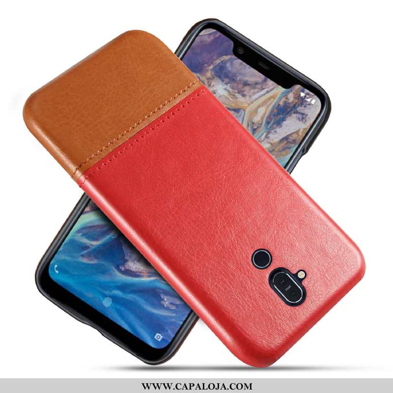 Capa Nokia 8.1 Personalizada Cases Capas Antiqueda Castanho, Nokia 8.1 Couro Baratos