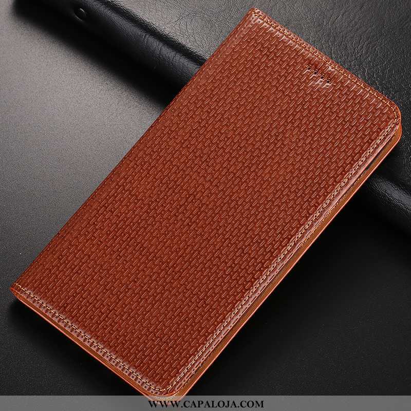 Capa Nokia 8.1 Protetoras Cases Antiqueda Capas Castanho, Nokia 8.1 Couro Genuíno Baratas