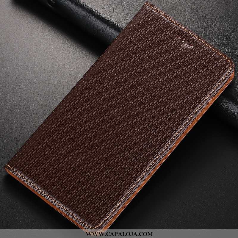 Capa Nokia 8.1 Protetoras Cases Antiqueda Capas Castanho, Nokia 8.1 Couro Genuíno Baratas