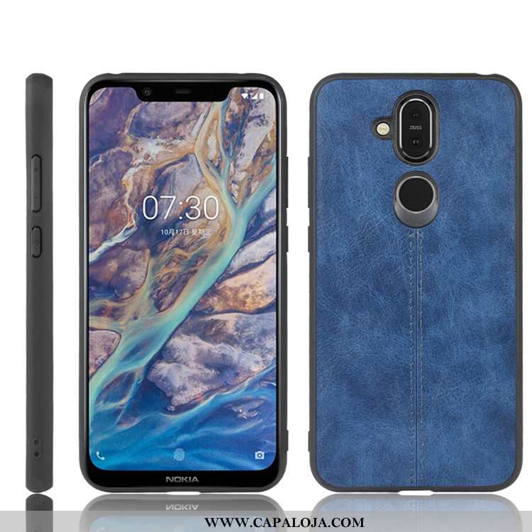 Capa Nokia 8.1 Protetoras Fio Preto Cases, Capas Nokia 8.1 Couro Venda